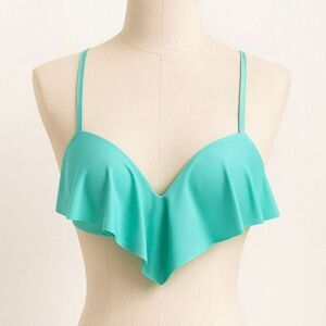 Calzedonia Aqua Ruffle Push-Up Bikini Top – Adjustable Straps, Women’s Size L